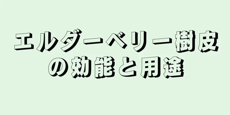 エルダーベリー樹皮の効能と用途
