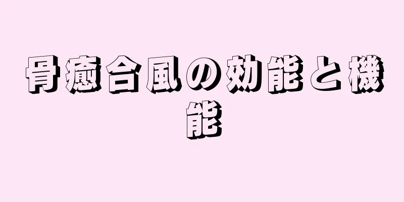 骨癒合風の効能と機能