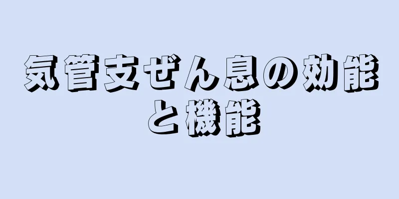 気管支ぜん息の効能と機能