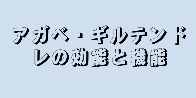 アガベ・ギルテンドレの効能と機能