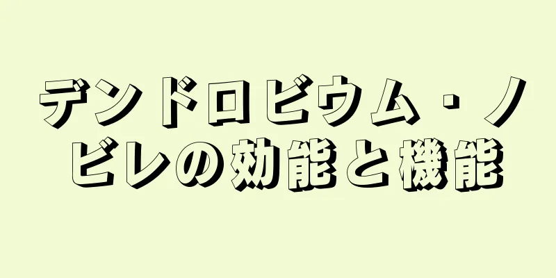 デンドロビウム・ノビレの効能と機能