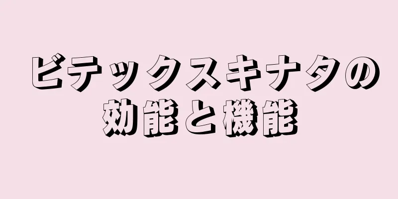 ビテックスキナタの効能と機能
