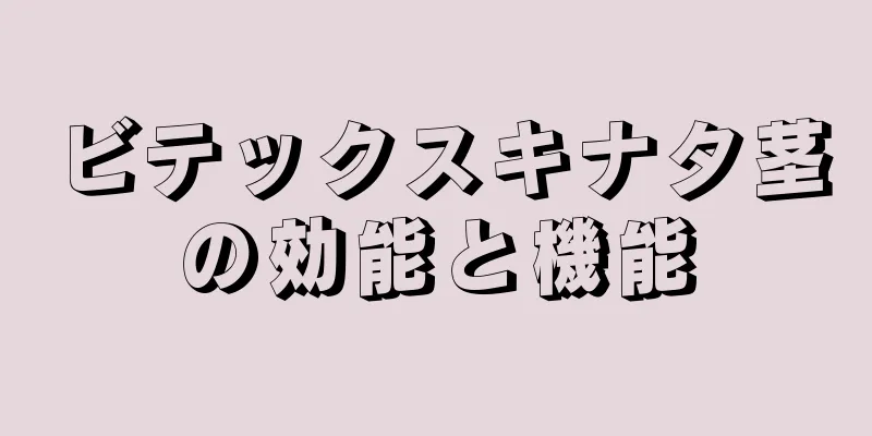 ビテックスキナタ茎の効能と機能