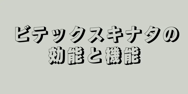 ビテックスキナタの効能と機能
