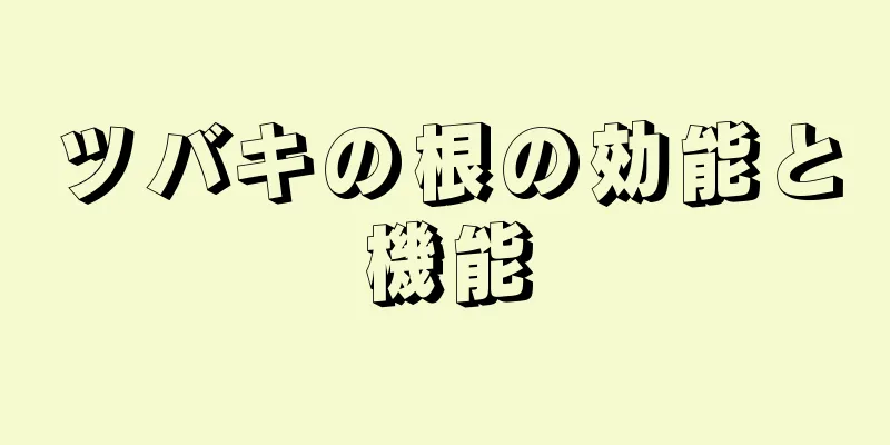 ツバキの根の効能と機能