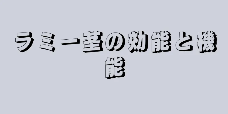 ラミー茎の効能と機能