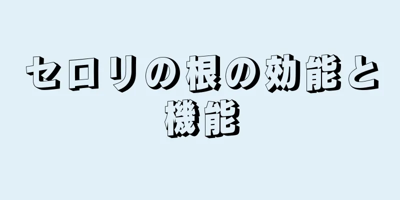 セロリの根の効能と機能