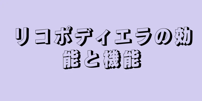 リコポディエラの効能と機能