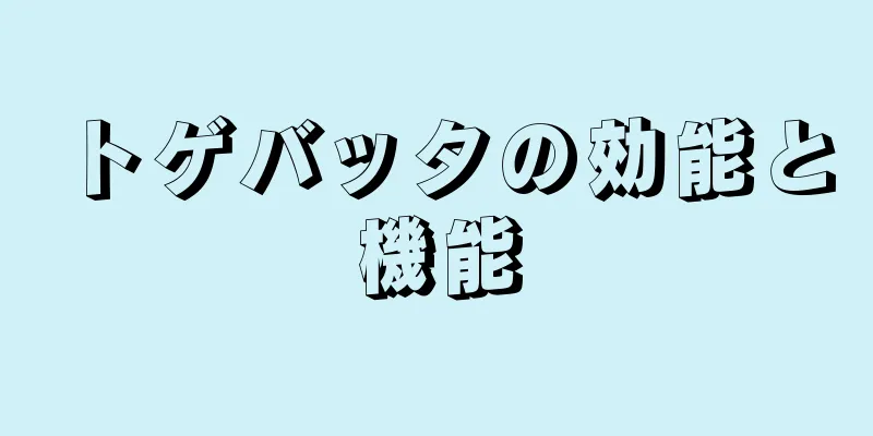 トゲバッタの効能と機能