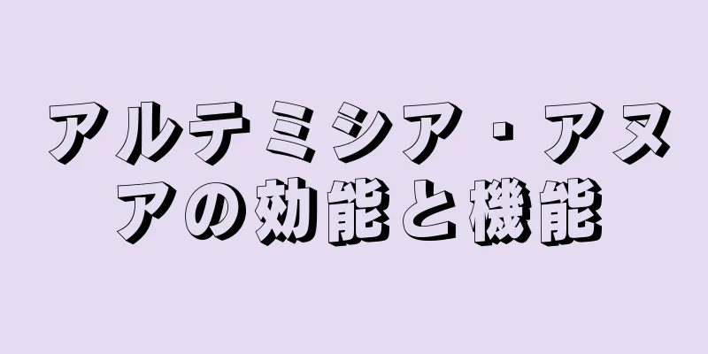 アルテミシア・アヌアの効能と機能