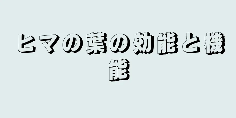 ヒマの葉の効能と機能
