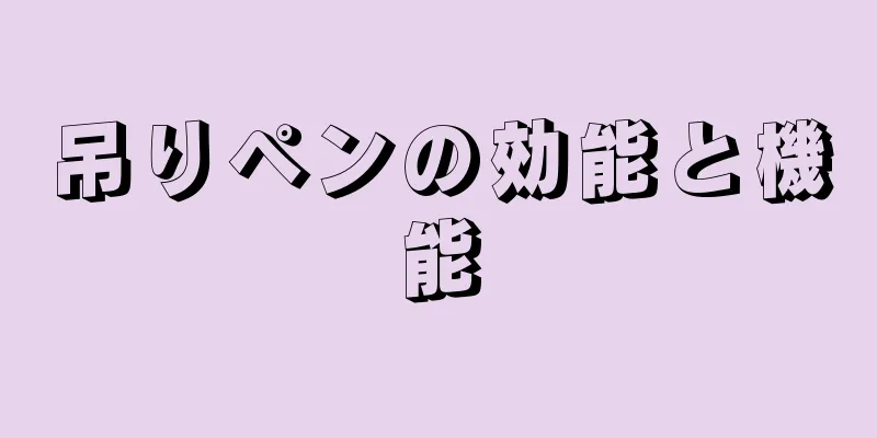 吊りペンの効能と機能