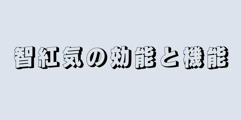 智紅気の効能と機能