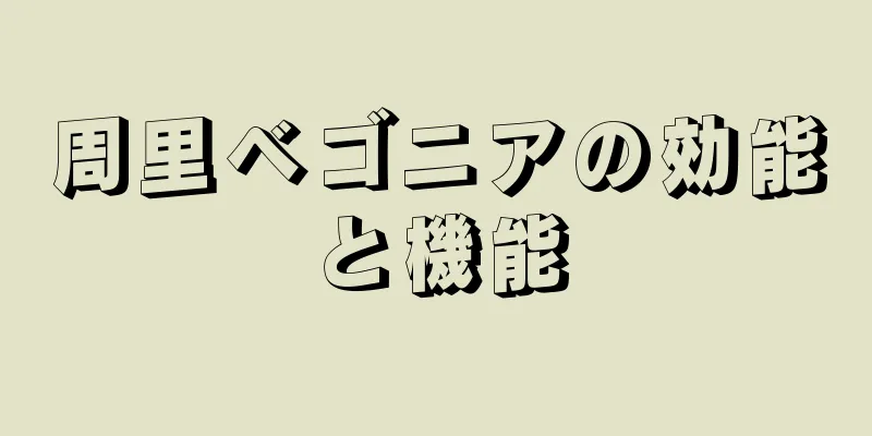 周里ベゴニアの効能と機能