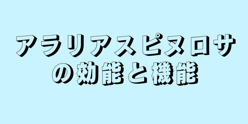 アラリアスピヌロサの効能と機能