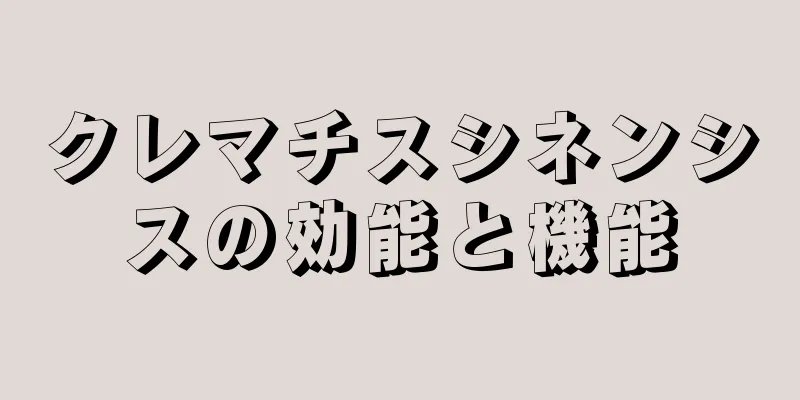 クレマチスシネンシスの効能と機能