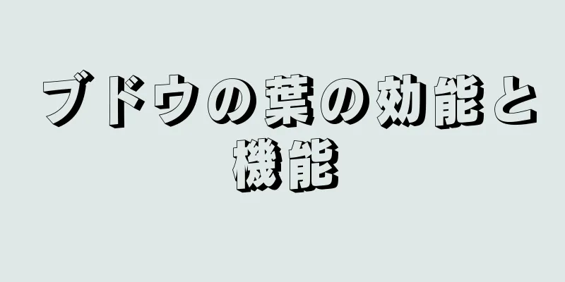 ブドウの葉の効能と機能