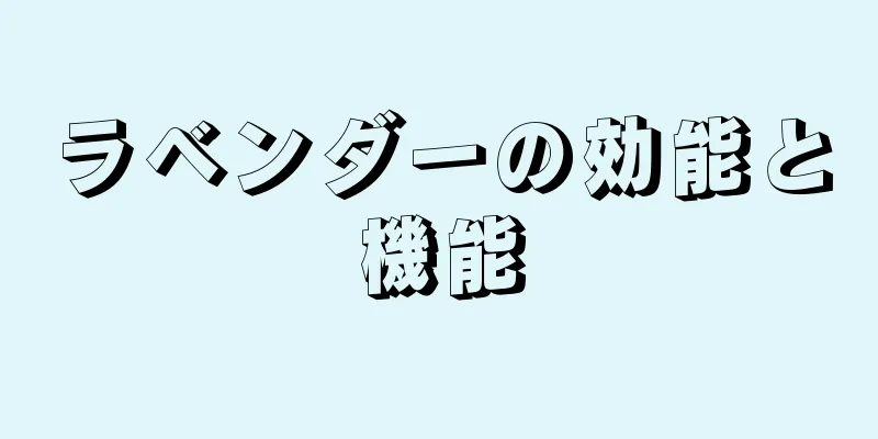 ラベンダーの効能と機能