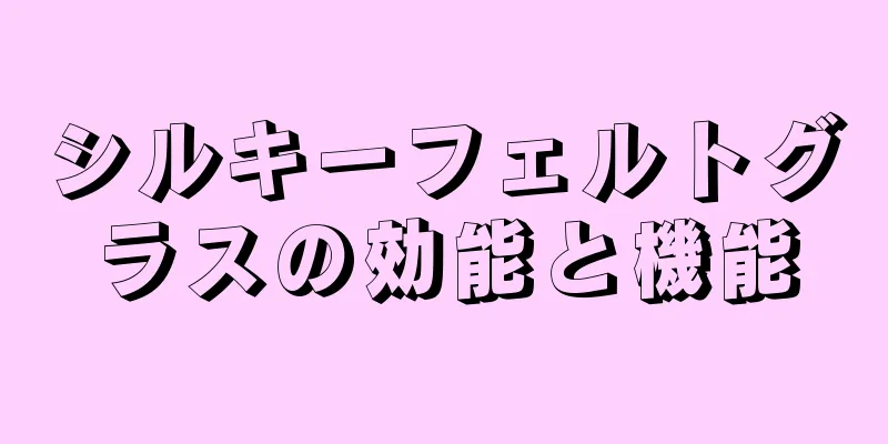 シルキーフェルトグラスの効能と機能