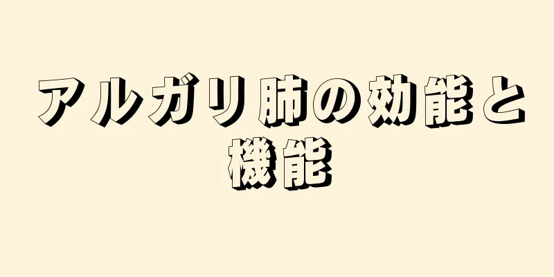 アルガリ肺の効能と機能