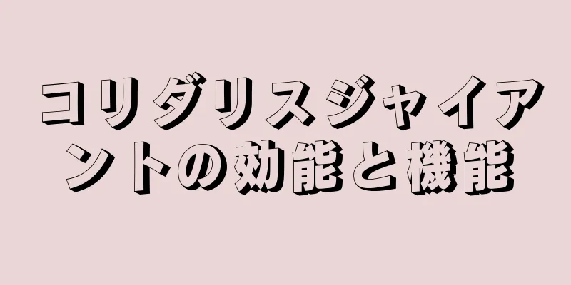 コリダリスジャイアントの効能と機能