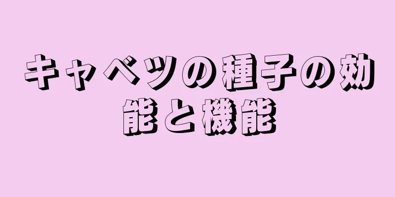キャベツの種子の効能と機能