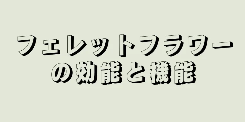 フェレットフラワーの効能と機能