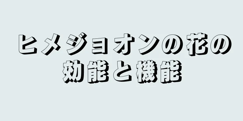 ヒメジョオンの花の効能と機能
