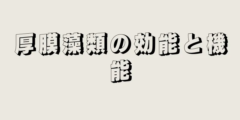 厚膜藻類の効能と機能