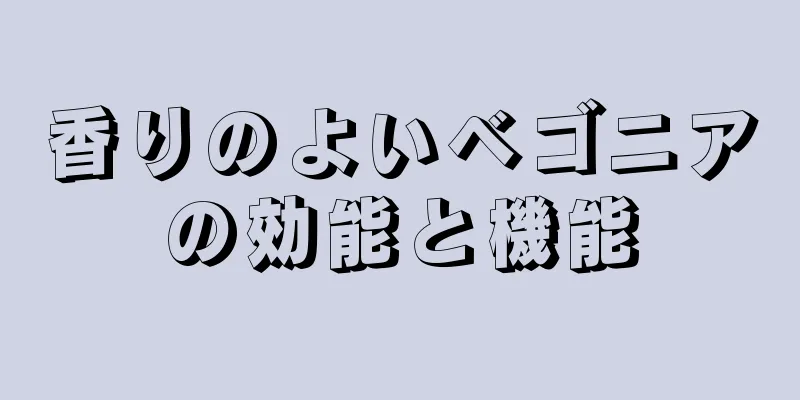 香りのよいベゴニアの効能と機能