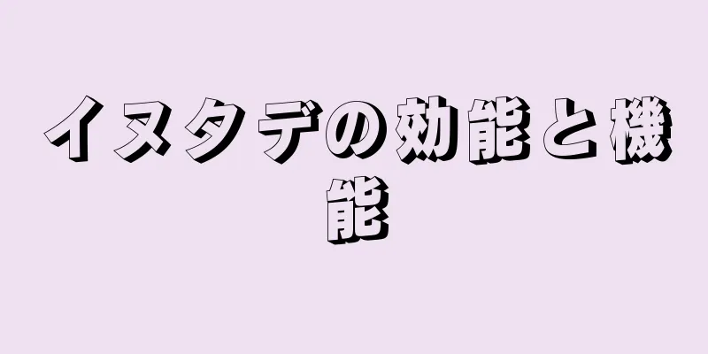 イヌタデの効能と機能