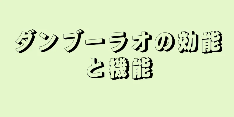 ダンブーラオの効能と機能