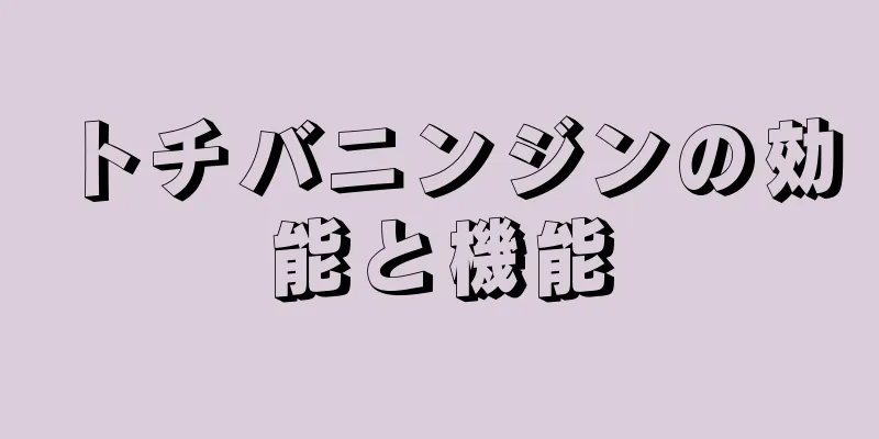 トチバニンジンの効能と機能