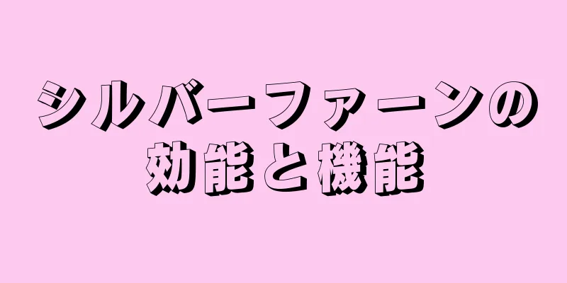 シルバーファーンの効能と機能