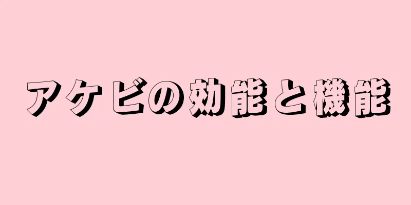 アケビの効能と機能