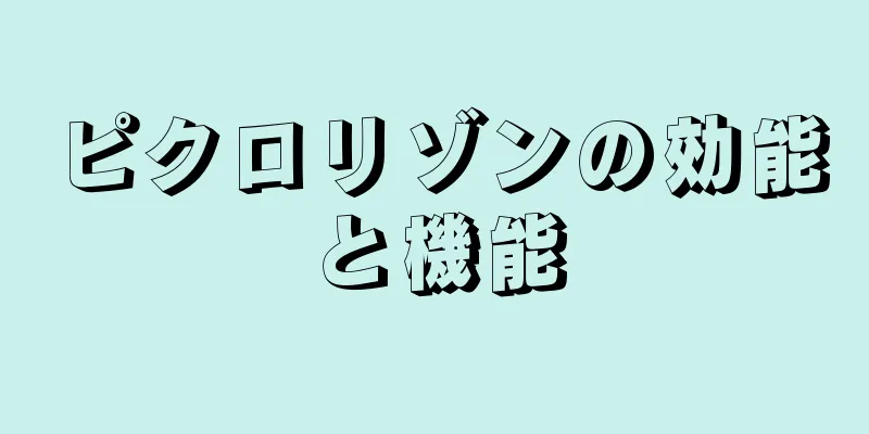 ピクロリゾンの効能と機能