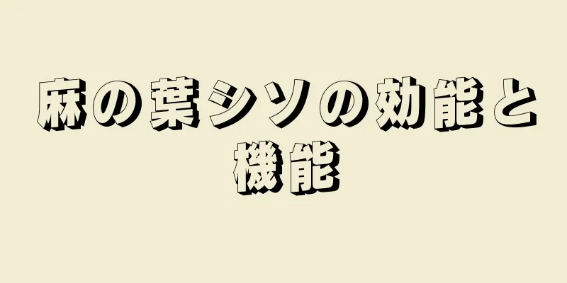 麻の葉シソの効能と機能