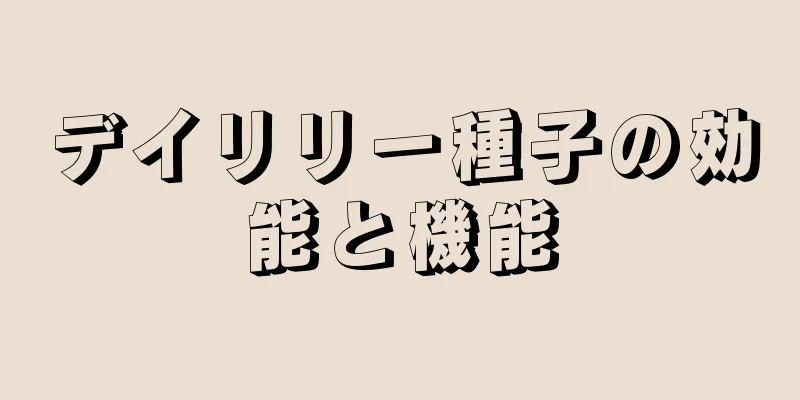 デイリリー種子の効能と機能