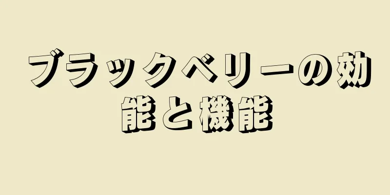 ブラックベリーの効能と機能
