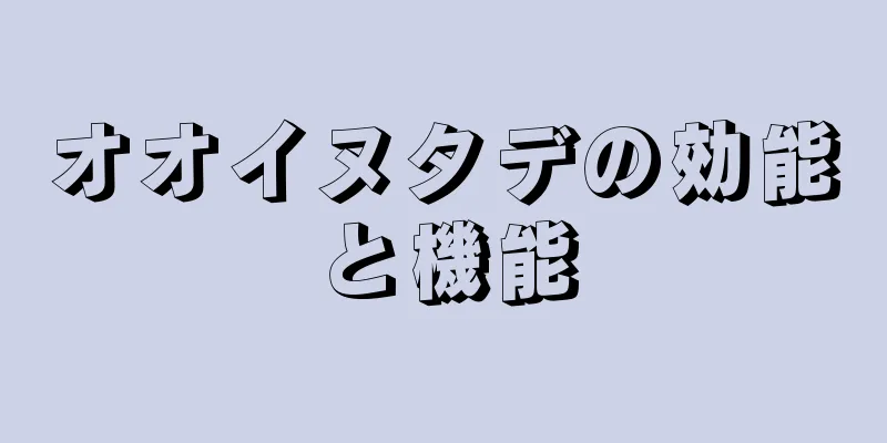 オオイヌタデの効能と機能