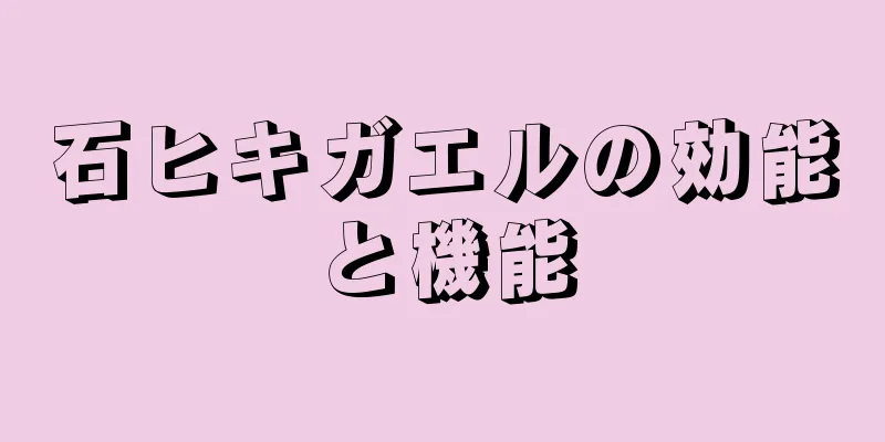 石ヒキガエルの効能と機能
