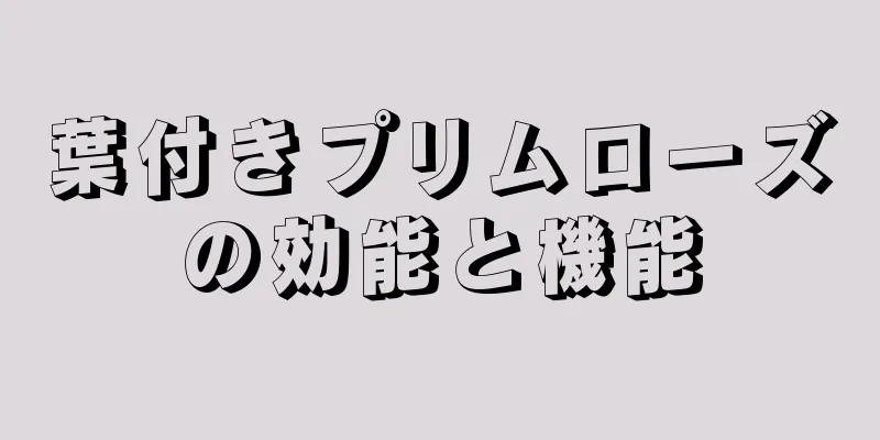 葉付きプリムローズの効能と機能