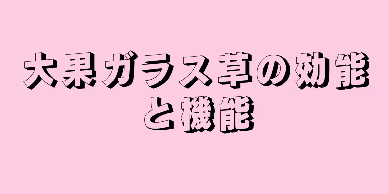 大果ガラス草の効能と機能