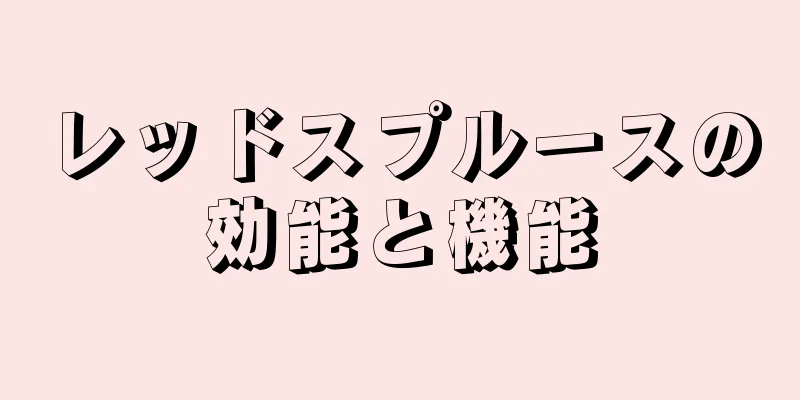 レッドスプルースの効能と機能