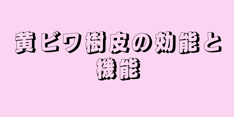 黄ビワ樹皮の効能と機能