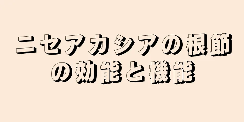 ニセアカシアの根節の効能と機能