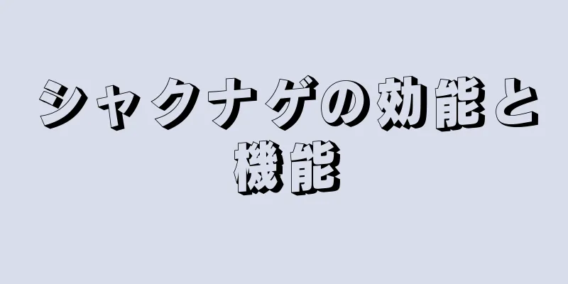 シャクナゲの効能と機能