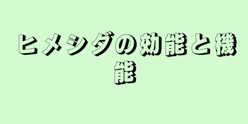 ヒメシダの効能と機能