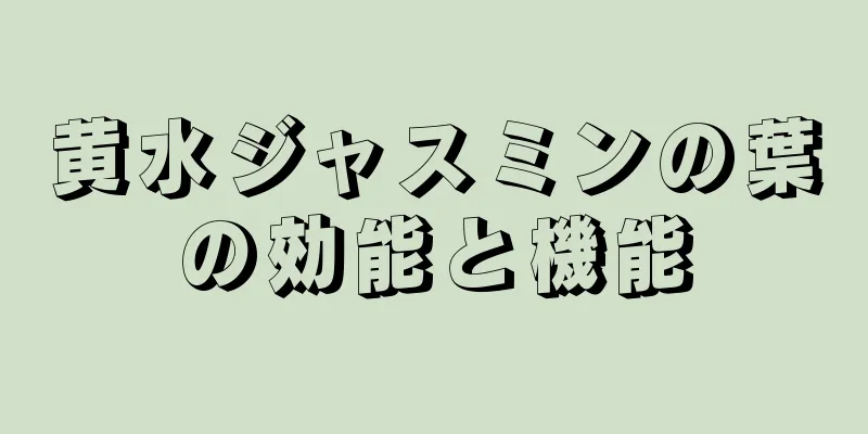 黄水ジャスミンの葉の効能と機能
