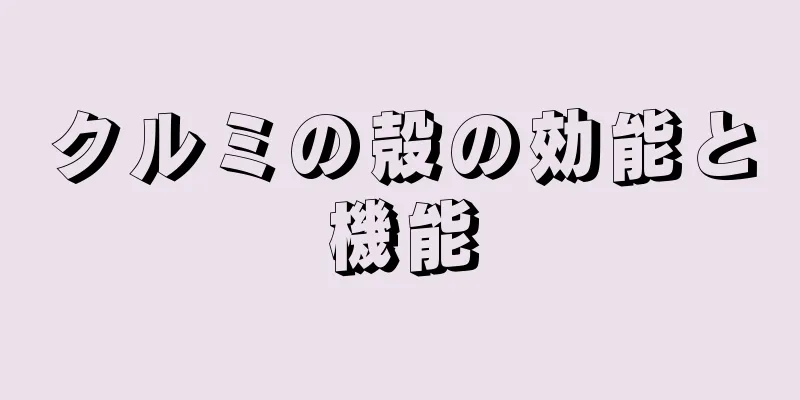 クルミの殻の効能と機能